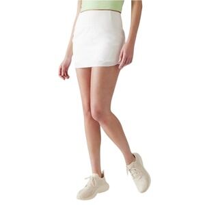 Athleta Women's White Run With It 14" Athletic Tennis Golf Skirt Size M